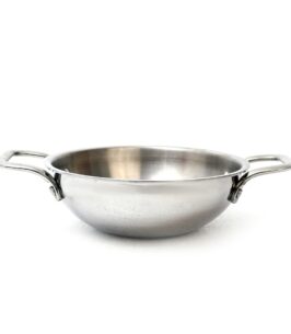 Premium Tri-ply Stainless Steel Kadai